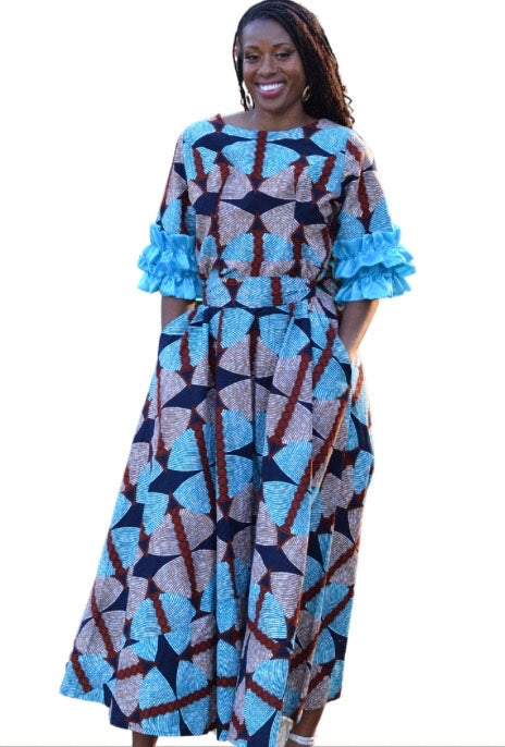 Afua Ankara goddess dress